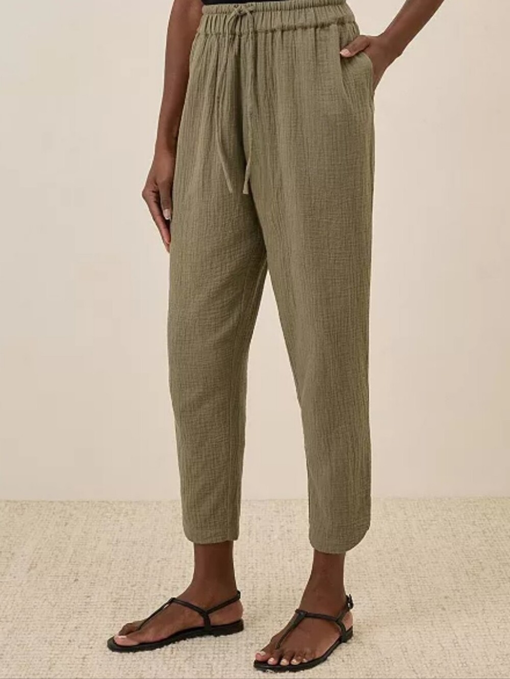 Pact Double Gauze Tapered Pant